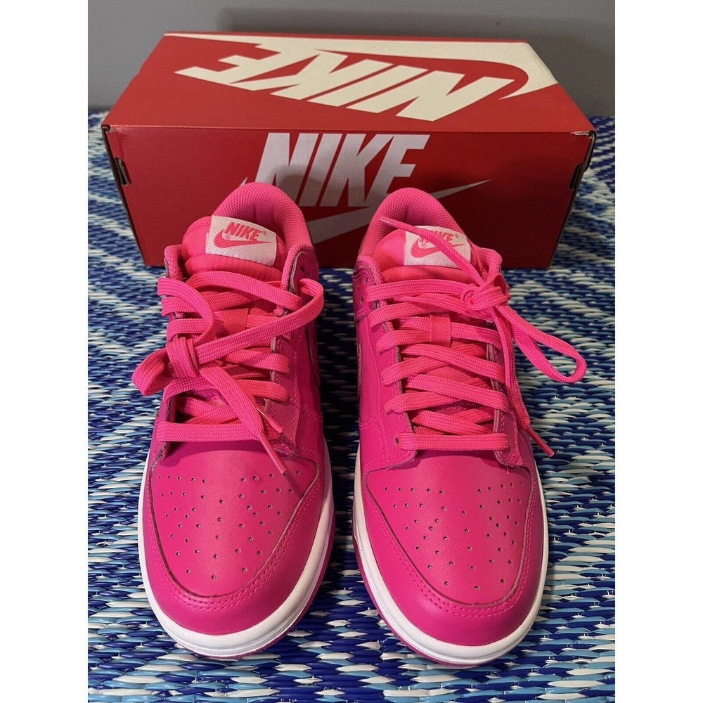 Nike Dunk Low Hyper Pink/White DZ5196 600 Women’s Size 8 - Picture 3 of 9